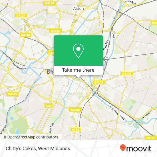 Chitty's Cakes map