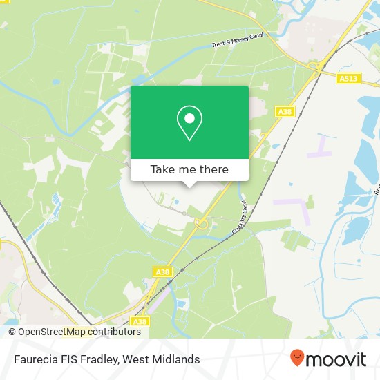 Faurecia FIS Fradley map