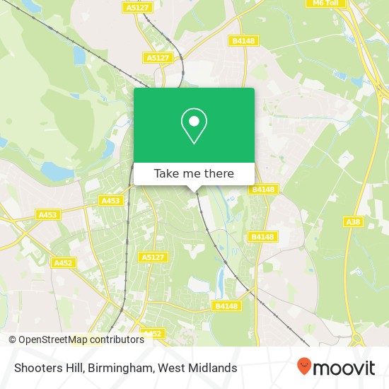 Shooters Hill, Birmingham map