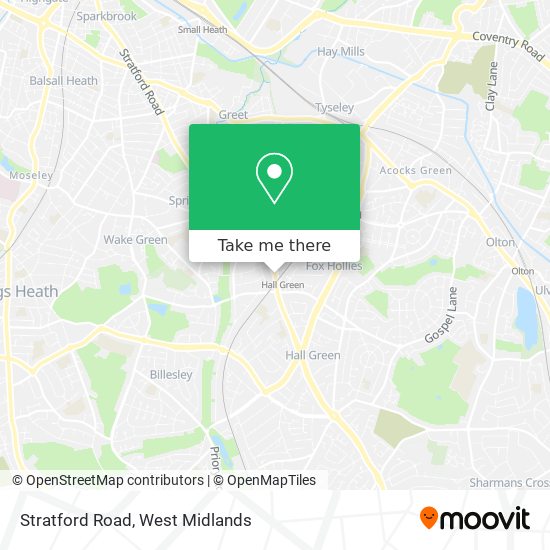 Stratford Road map