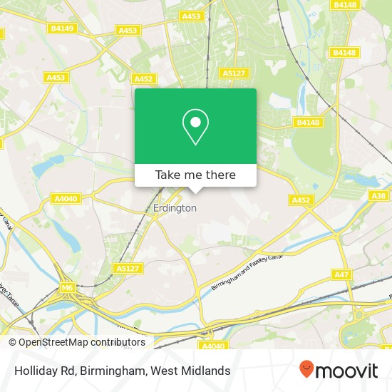 Holliday Rd, Birmingham map