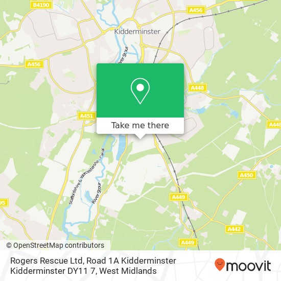 Rogers Rescue Ltd, Road 1A Kidderminster Kidderminster DY11 7 map