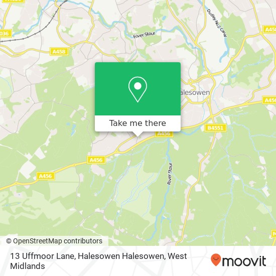 13 Uffmoor Lane, Halesowen Halesowen map