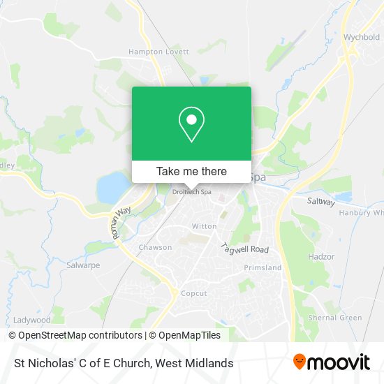 St Nicholas' C of E Church map