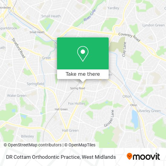 DR Cottam Orthodontic Practice map