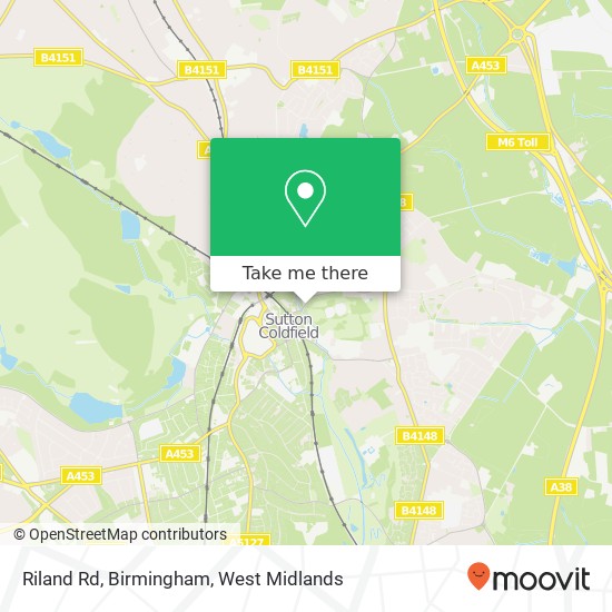 Riland Rd, Birmingham map