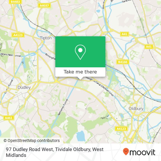 97 Dudley Road West, Tividale Oldbury map