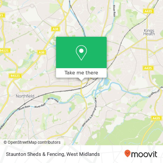 Staunton Sheds & Fencing, Watford Road Bournville Birmingham B30 1 map