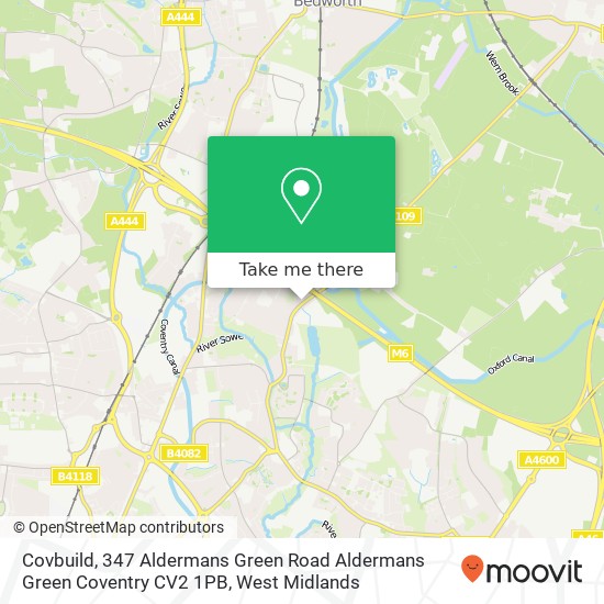 Covbuild, 347 Aldermans Green Road Aldermans Green Coventry CV2 1PB map