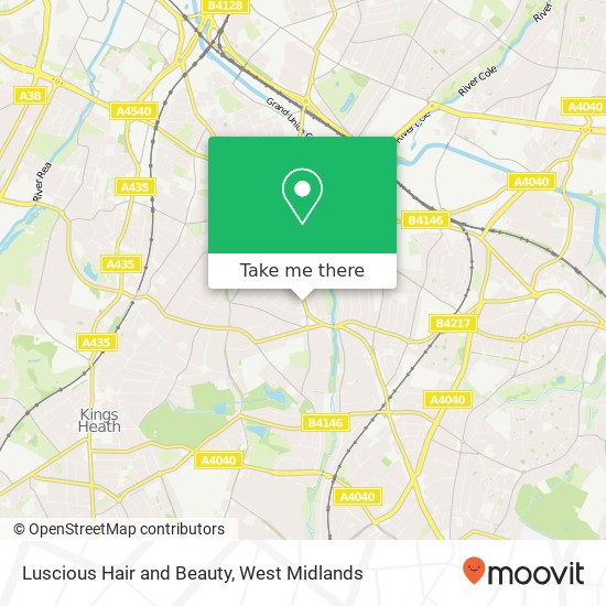 Luscious Hair and Beauty, 743 Stratford Road Sparkhill Birmingham B11 4 map