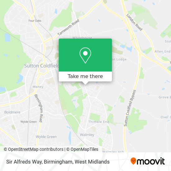 Sir Alfreds Way, Birmingham map
