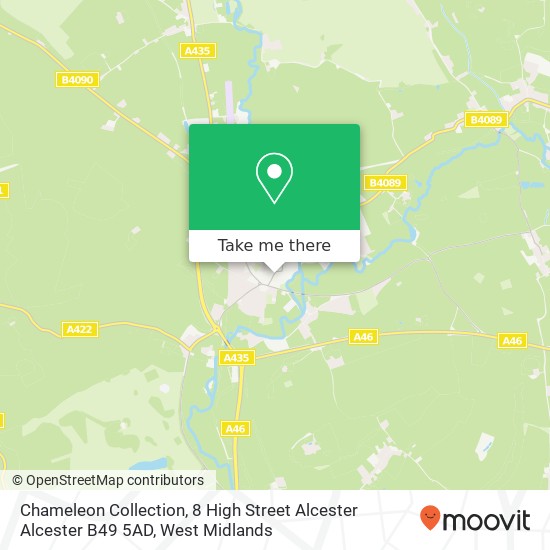 Chameleon Collection, 8 High Street Alcester Alcester B49 5AD map