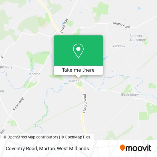 Coventry Road, Marton map