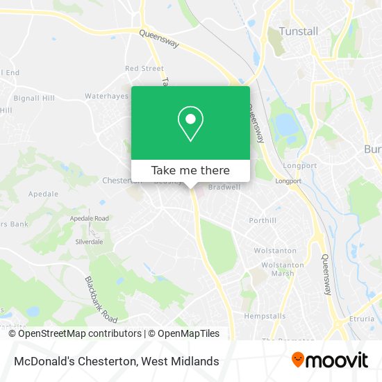 McDonald's Chesterton map