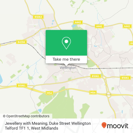 Jewellery with Meaning, Duke Street Wellington Telford TF1 1 map