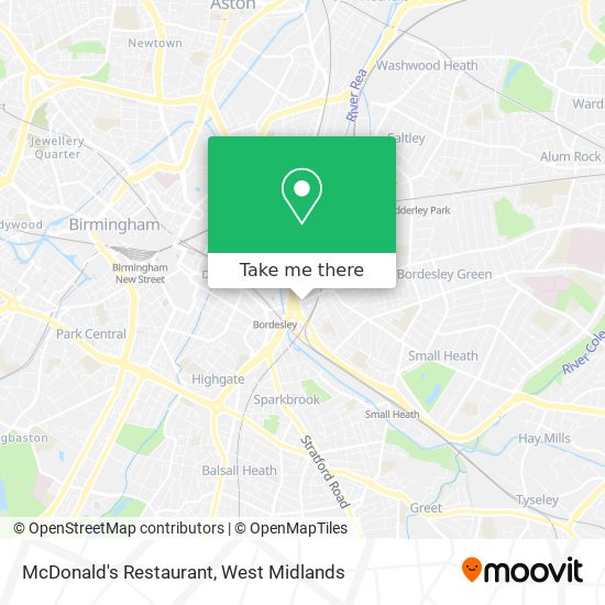 McDonald's Restaurant map