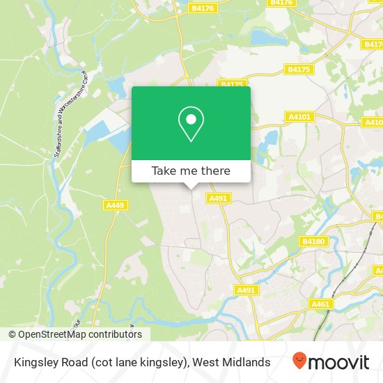 Kingsley Road (cot lane kingsley), Kingswinford Kingswinford map