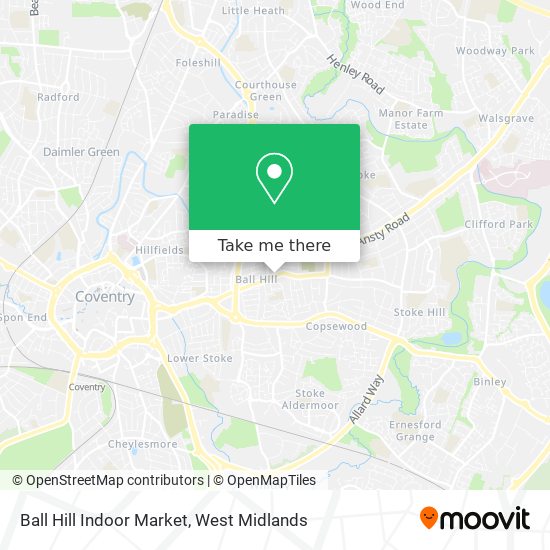 Ball Hill Indoor Market map