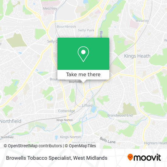 Browells Tobacco Specialist map