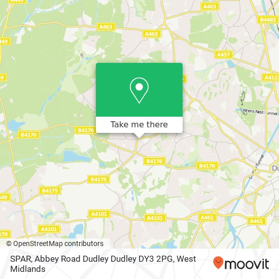 SPAR, Abbey Road Dudley Dudley DY3 2PG map