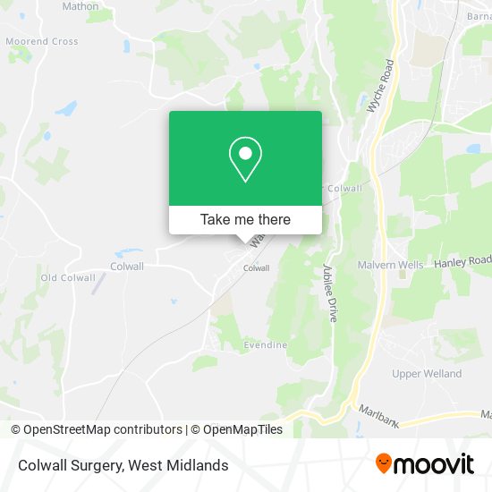 Colwall Surgery map