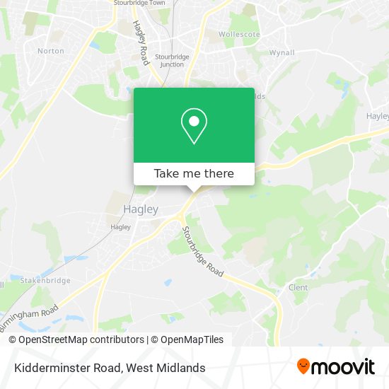 Kidderminster Road map