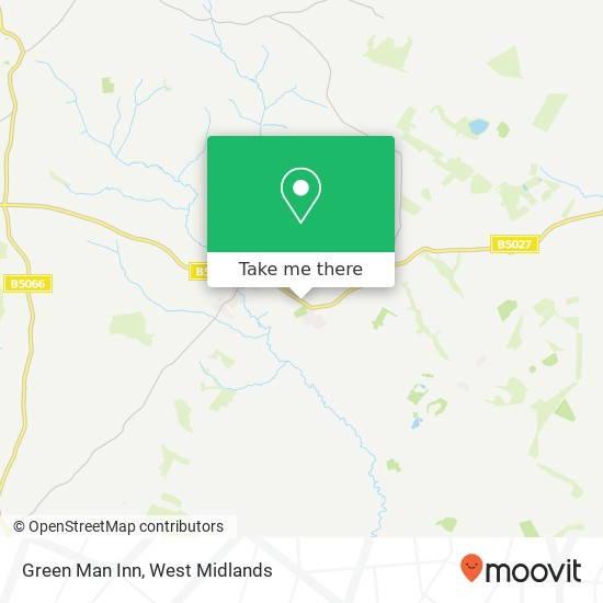 Green Man Inn, Uttoxeter Road Milwich Stafford ST18 0 map