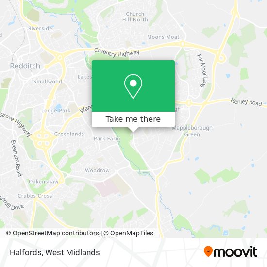 Halfords map