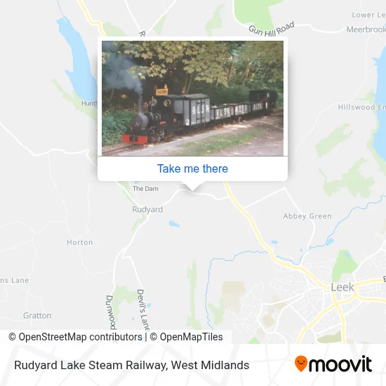 Rudyard Lake Steam Railway map