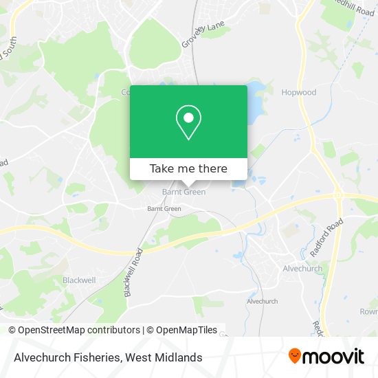 Alvechurch Fisheries map