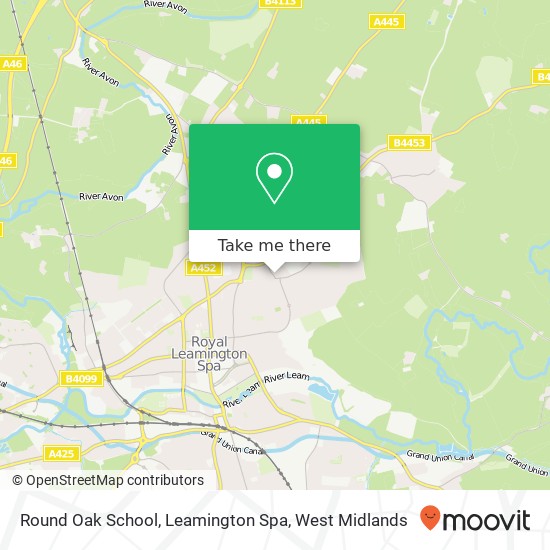 Round Oak School, Leamington Spa map