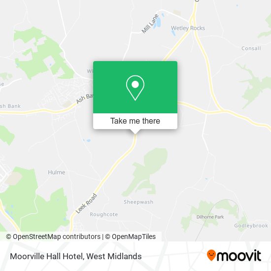 Moorville Hall Hotel map