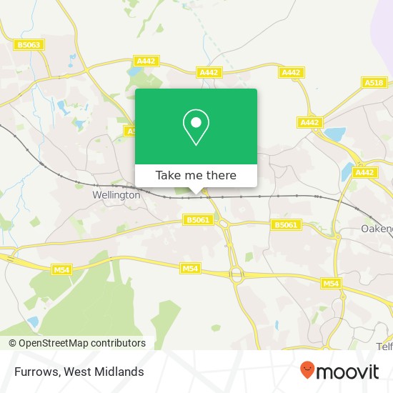 Furrows, Haybridge Road Telford Telford TF1 2NW map