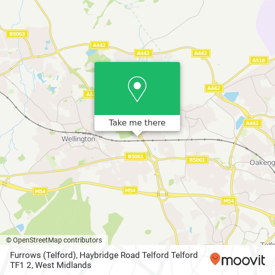 Furrows (Telford), Haybridge Road Telford Telford TF1 2 map