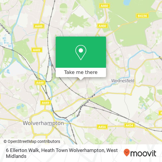 6 Ellerton Walk, Heath Town Wolverhampton map