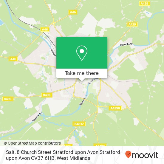 Salt, 8 Church Street Stratford upon Avon Stratford upon Avon CV37 6HB map