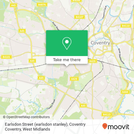 Earlsdon Street (earlsdon stanley), Coventry Coventry map