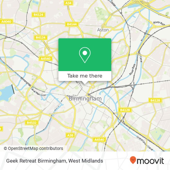 Geek Retreat Birmingham map