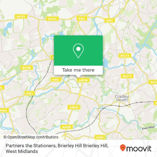 Partners the Stationers, Brierley Hill Brierley Hill map