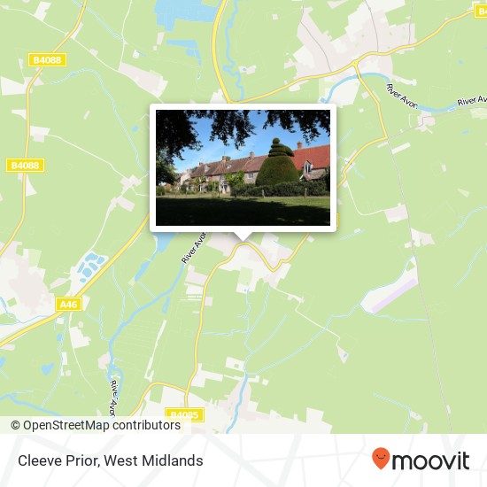 Cleeve Prior map