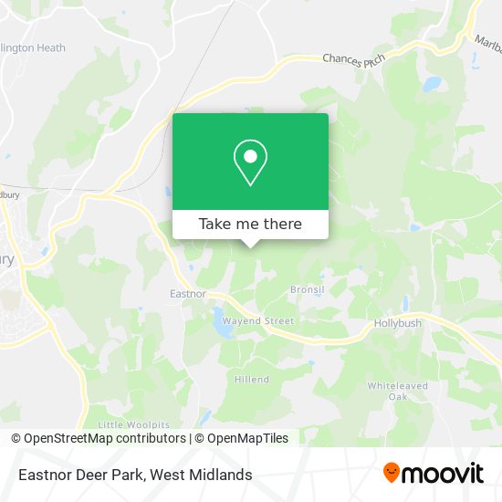 Eastnor Deer Park map