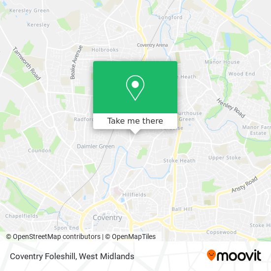 Coventry Foleshill map