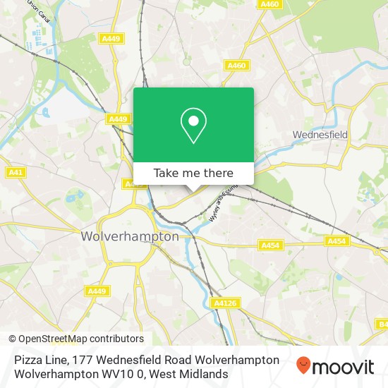 Pizza Line, 177 Wednesfield Road Wolverhampton Wolverhampton WV10 0 map