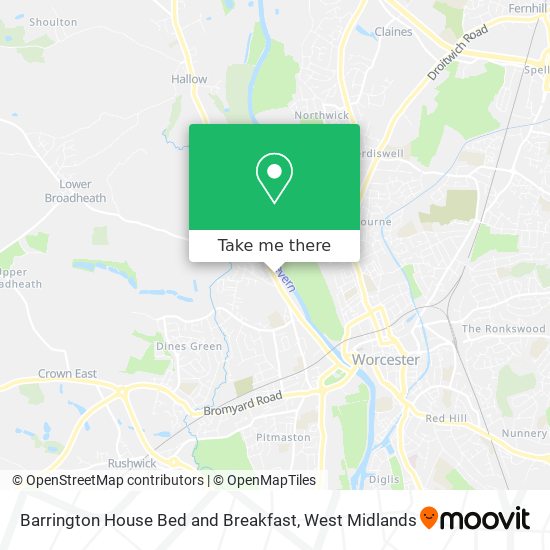 Barrington House Bed and Breakfast map