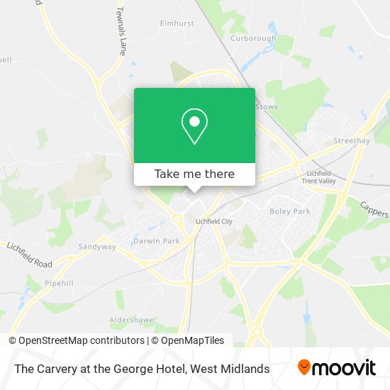 The Carvery at the George Hotel map