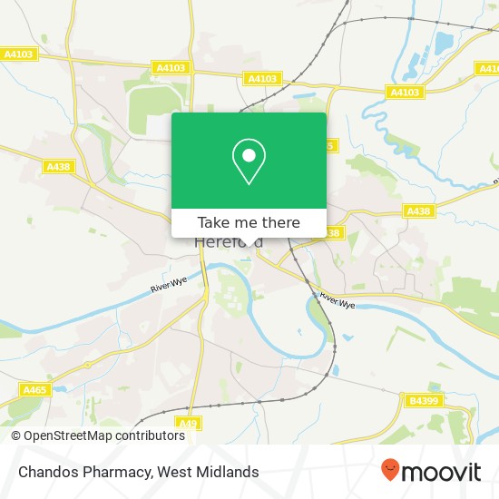 Chandos Pharmacy map