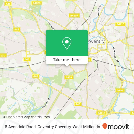 8 Avondale Road, Coventry Coventry map