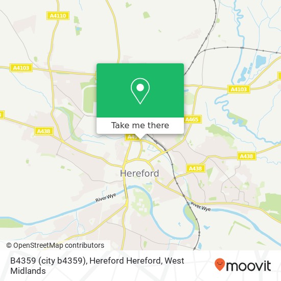 B4359 (city b4359), Hereford Hereford map