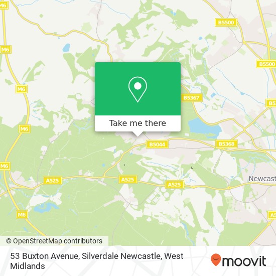 53 Buxton Avenue, Silverdale Newcastle map