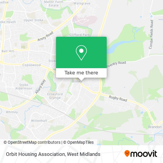 Orbit Housing Association map